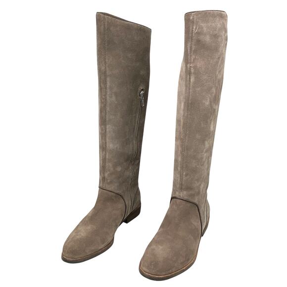 UGG Women’s Brown Gracen Suede Knee High Block Heel Riding Boots Size US 7 - Picture 6 of 12